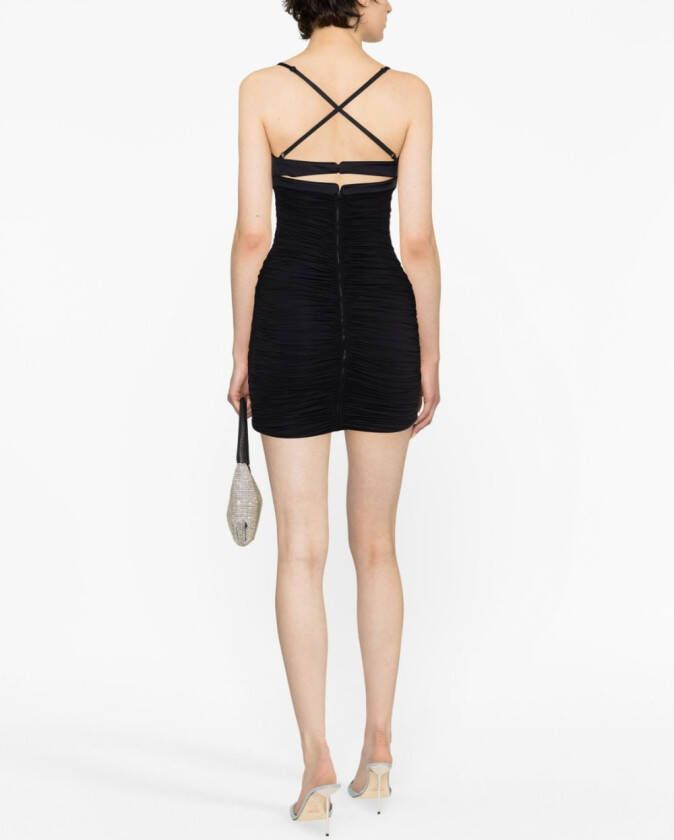 Mugler Uitgesneden mini-jurk Zwart