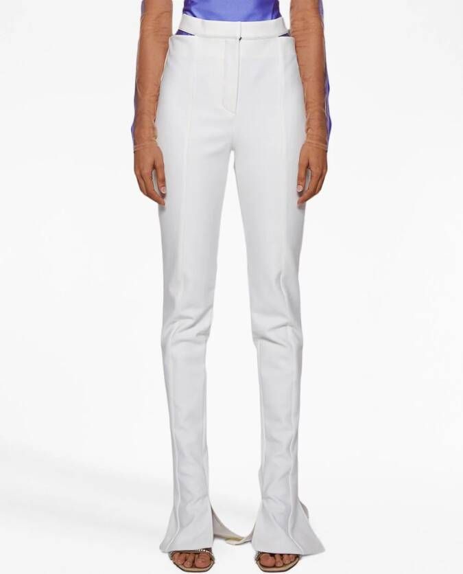 Mugler Flared broek Wit