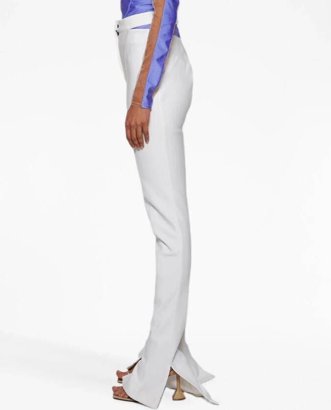 Mugler Flared broek Wit