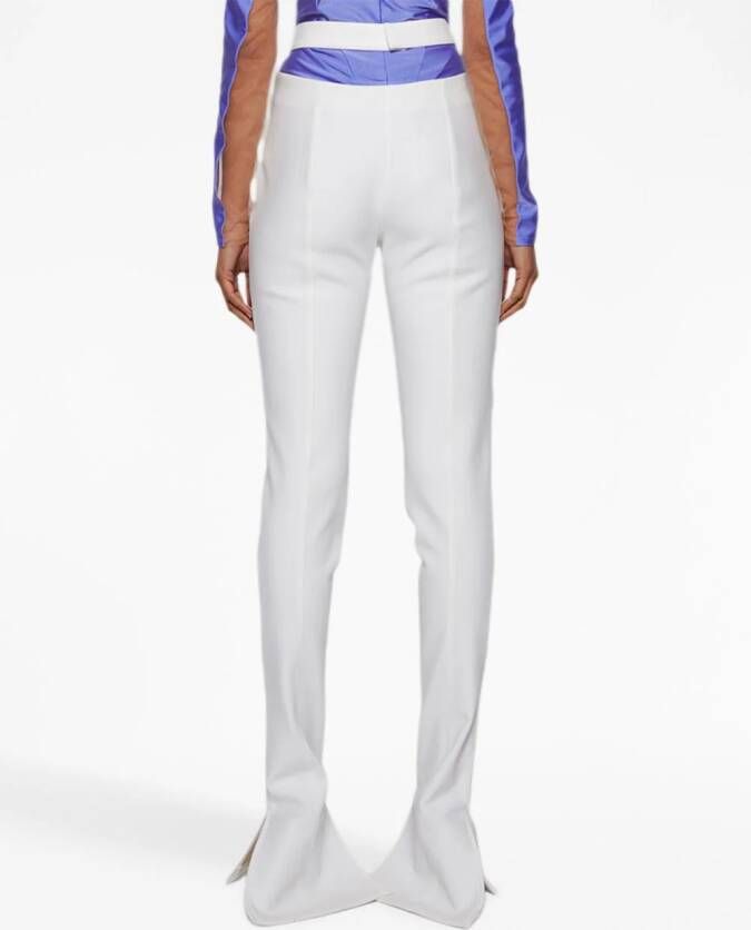 Mugler Flared broek Wit