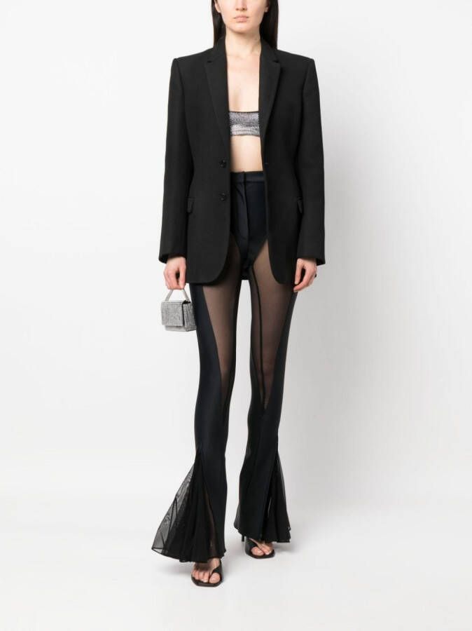 Mugler Flared broek Zwart