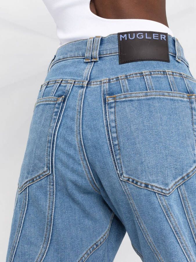 Mugler Flared jeans Blauw