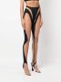 Mugler Legging met doorzichtig vlak Zwart - Thumbnail 3