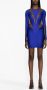 Mugler Mini-jurk met mesh Blauw - Thumbnail 2