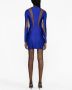 Mugler Mini-jurk met mesh Blauw - Thumbnail 4