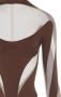 Mugler Body met lange mouwen Bruin - Thumbnail 2