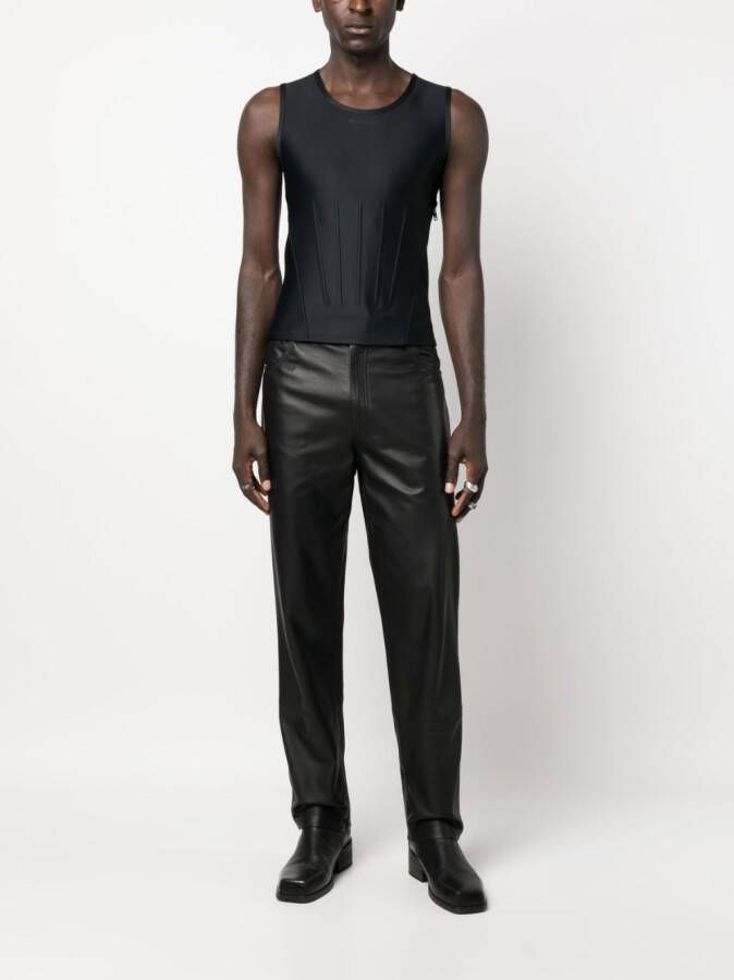 Mugler Mouwloze top Zwart