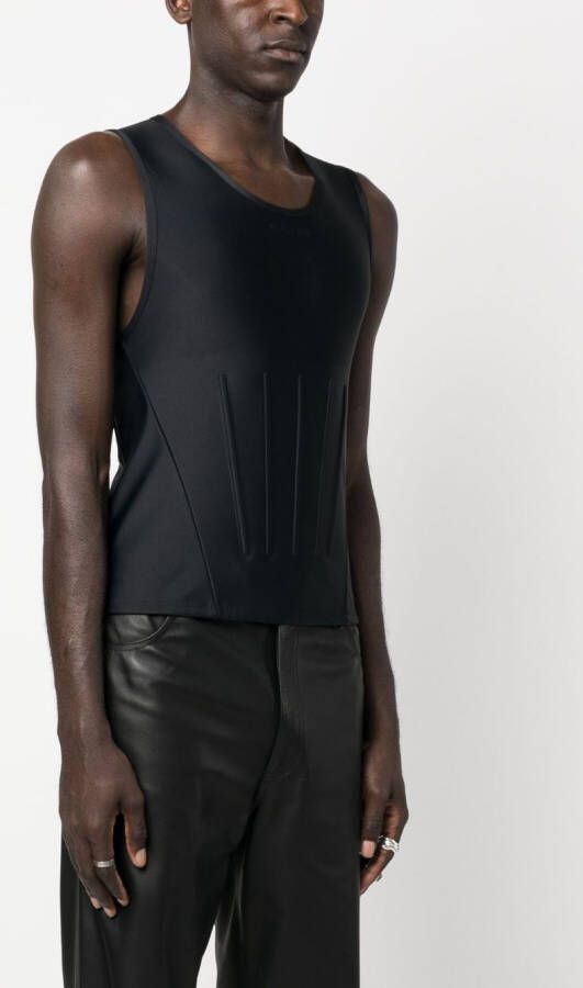 Mugler Mouwloze top Zwart