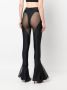 Mugler Flared broek Zwart - Thumbnail 4