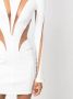 Mugler Jurk met doorzichtig vlak Wit - Thumbnail 5