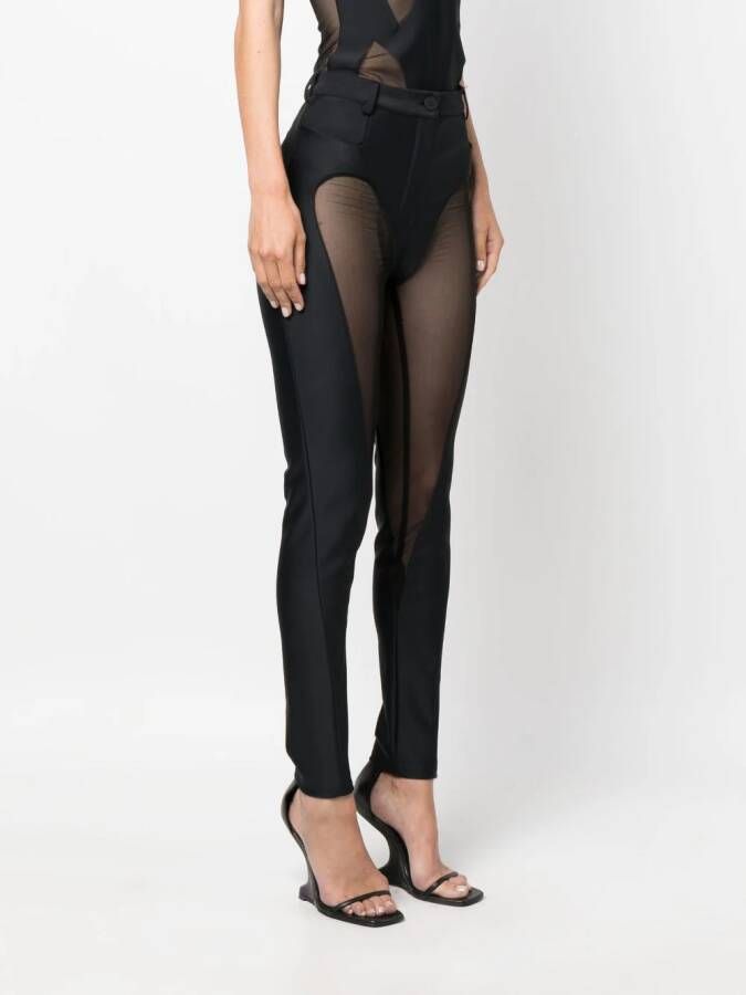 Mugler Skinny broek Zwart