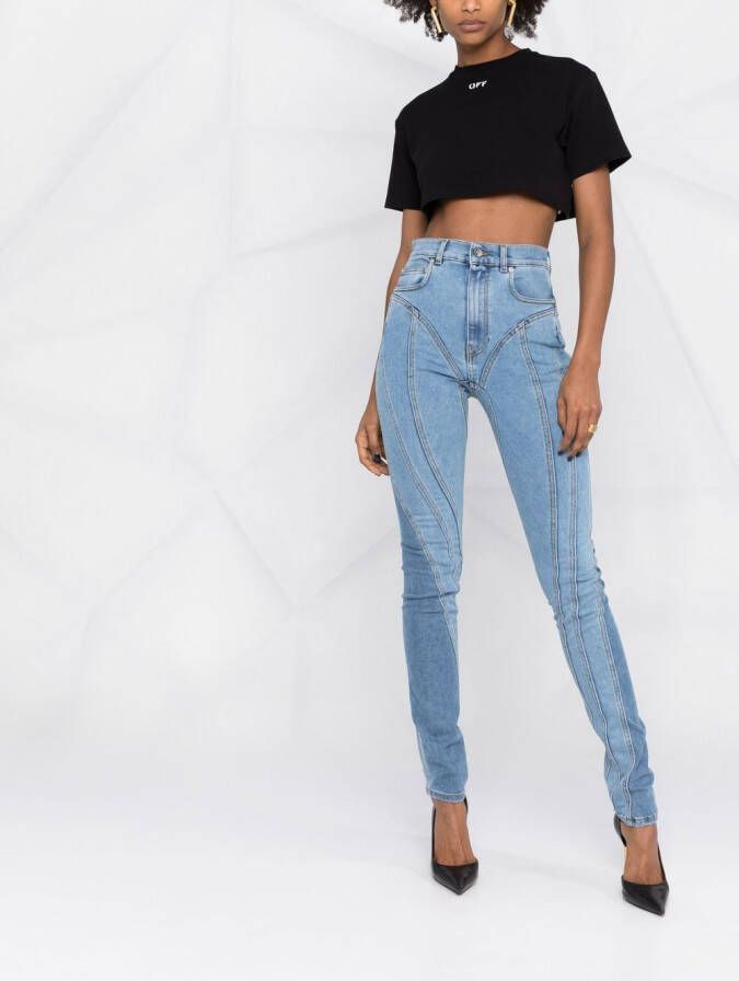 Mugler Skinny jeans Blauw