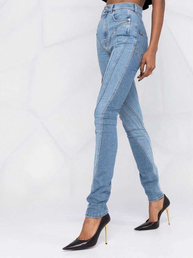 Mugler Skinny jeans Blauw