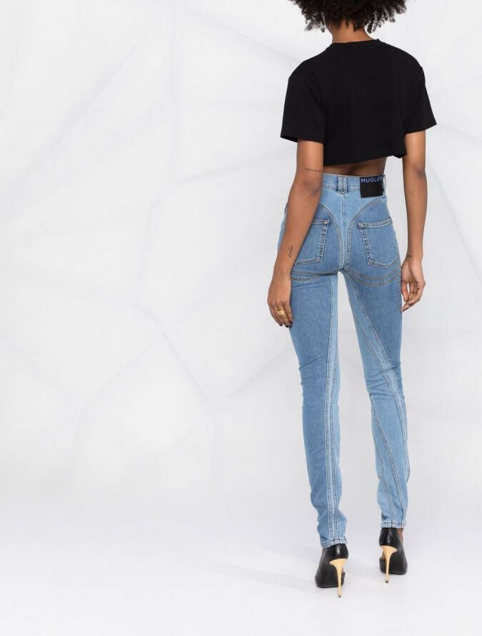 Mugler Skinny jeans Blauw