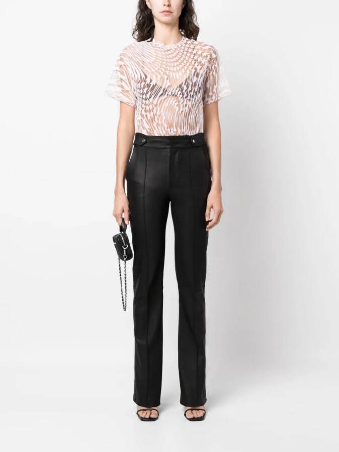 Mugler T-shirt met sterprint Beige