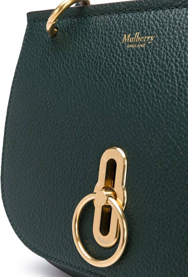 Mulberry Amberley crossbodytas met logo Groen