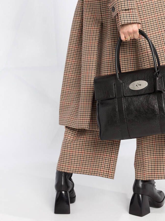 Mulberry Bayswater leren draagtas Zwart