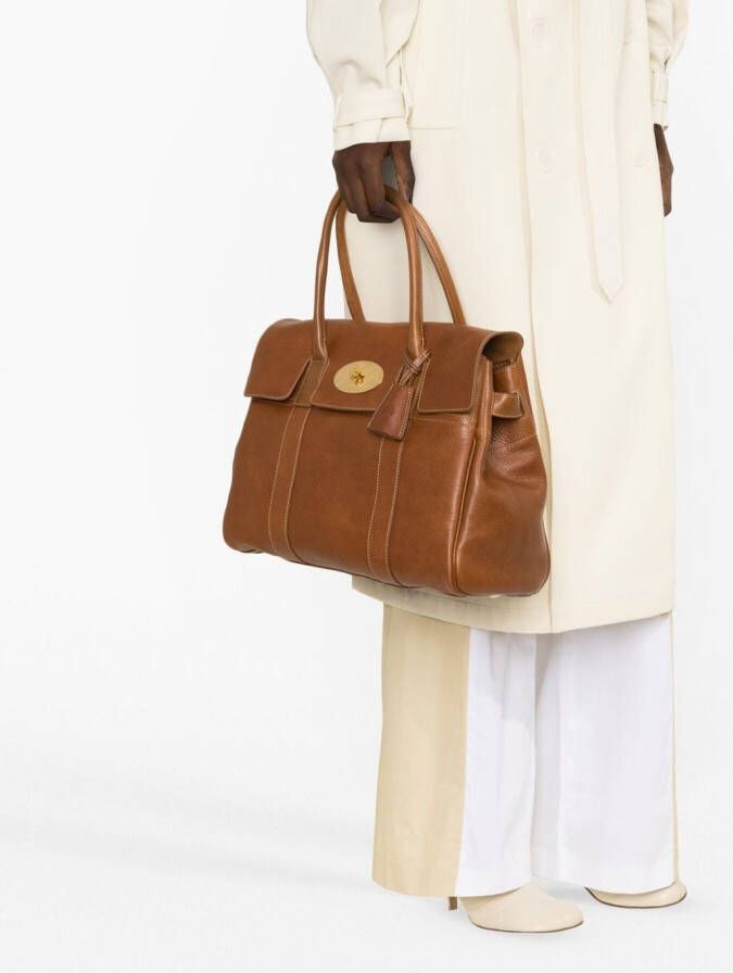 Mulberry Bayswater leren shopper Bruin