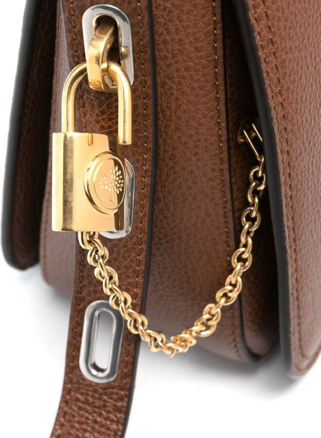 Mulberry Billie leren crossbodytas Bruin