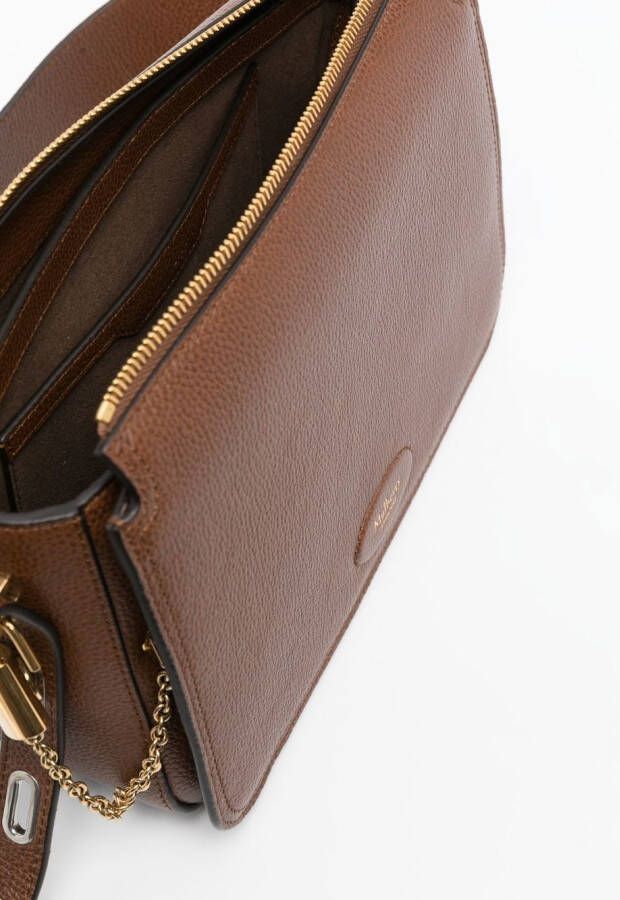 Mulberry Billie leren crossbodytas Bruin