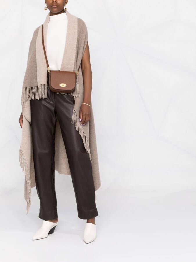 Mulberry Crossbodytas met gegraveerd logo Bruin