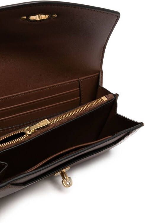 Mulberry Darley leren portemonnee Bruin