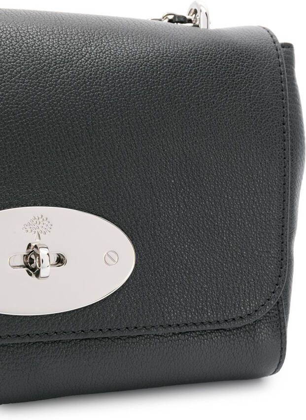 Mulberry Schoudertas met kettinghengsel Zwart