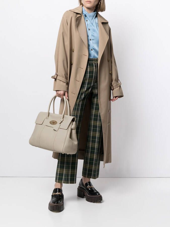 Mulberry Shopper met textuur Wit