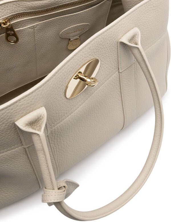 Mulberry Shopper met textuur Wit