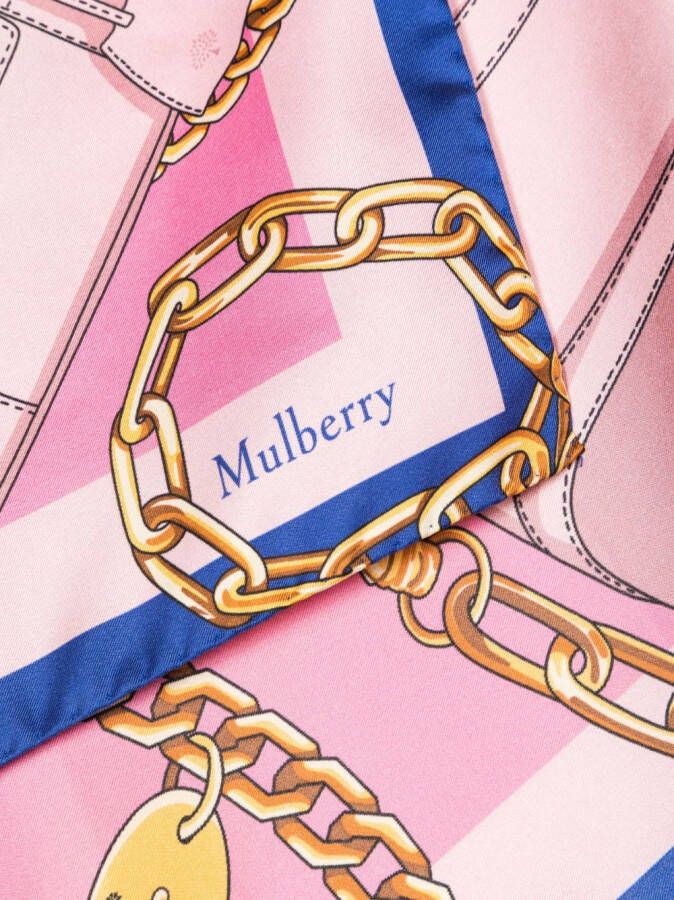 Mulberry Zijden sjaal Roze