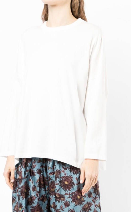 Muller Of Yoshiokubo Sweater met verlaagde schouders Wit