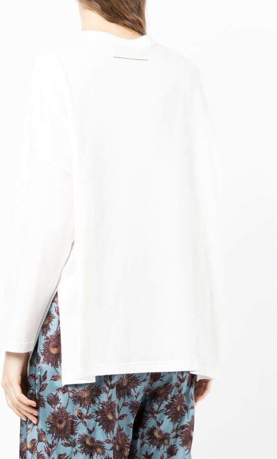 Muller Of Yoshiokubo Sweater met verlaagde schouders Wit