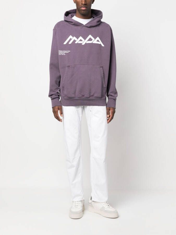 Museum Of Peace & Quiet Hoodie met print Paars