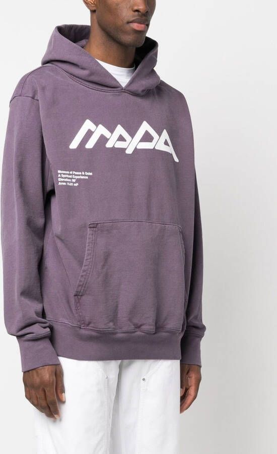 Museum Of Peace & Quiet Hoodie met print Paars