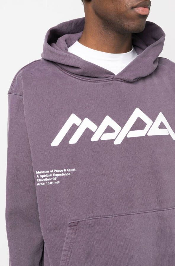 Museum Of Peace & Quiet Hoodie met print Paars