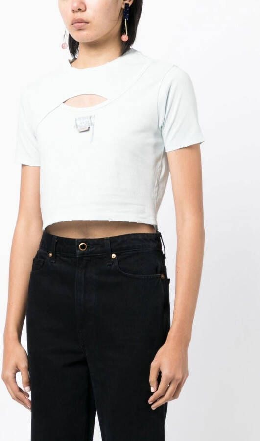 Musium Div. Cropped top Blauw