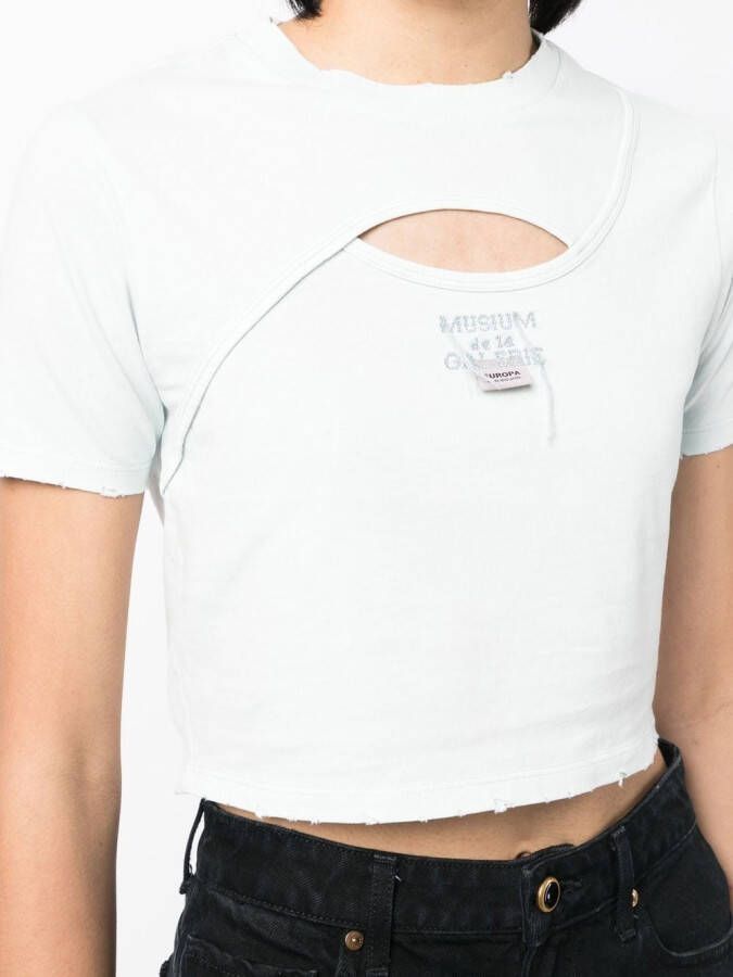 Musium Div. Cropped top Blauw