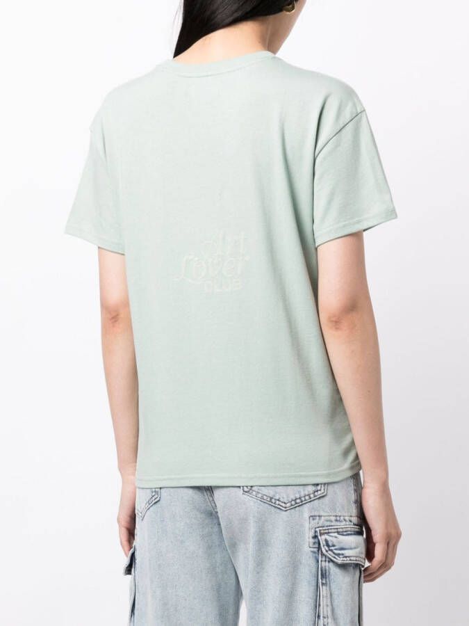 Musium Div. Katoenen T-shirt Groen