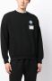 Musium Div. Sweater met logopatch Zwart - Thumbnail 3