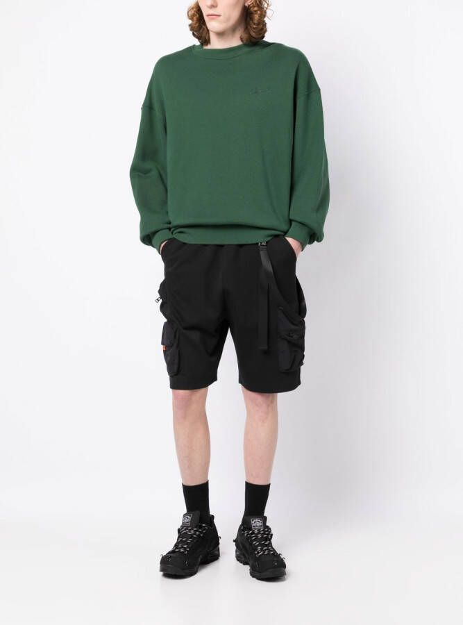 Musium Div. Shorts met elastische tailleband Zwart