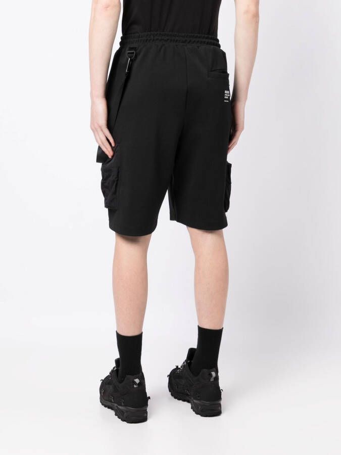 Musium Div. Shorts met elastische tailleband Zwart
