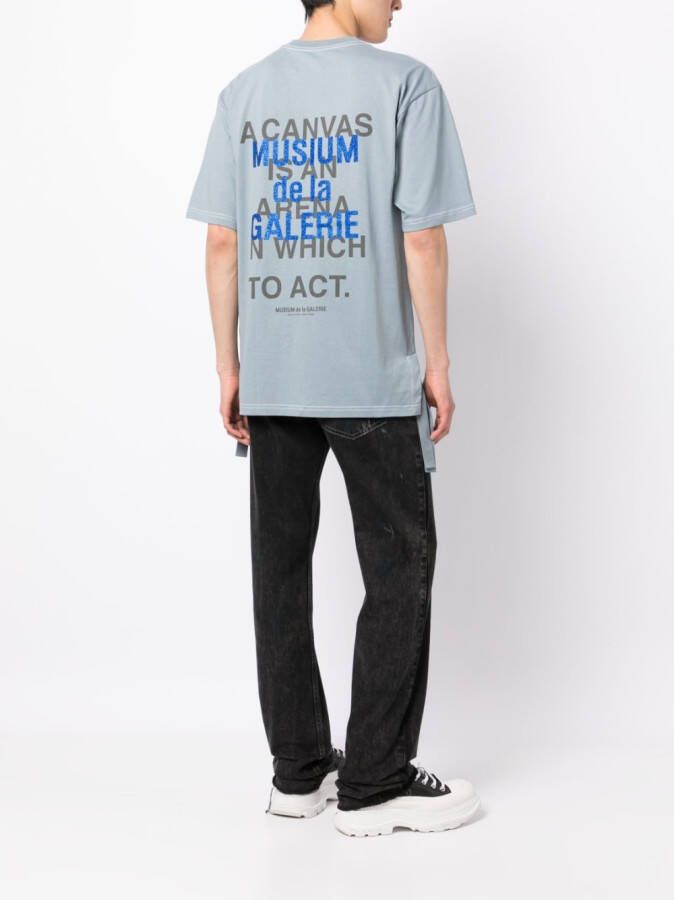 Musium Div. T-shirt met tekst Blauw