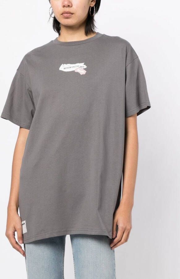 Musium Div. T-shirt met logoprint Grijs