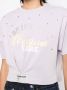 Musium Div. T-shirt verfraaid met kristallen Paars - Thumbnail 5