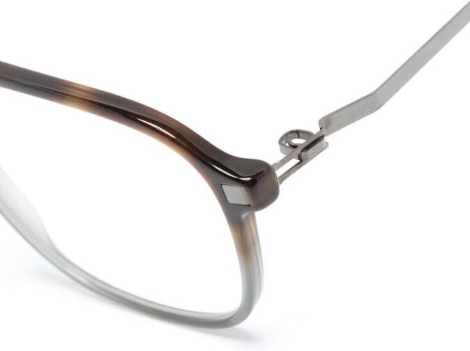 Mykita Bril met piloten montuur Bruin