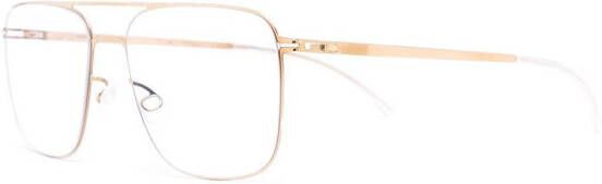 Mykita Bril met vierkant montuur Goud