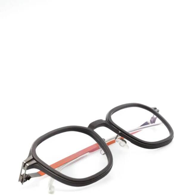 Mykita Bril met vierkant montuur Zwart