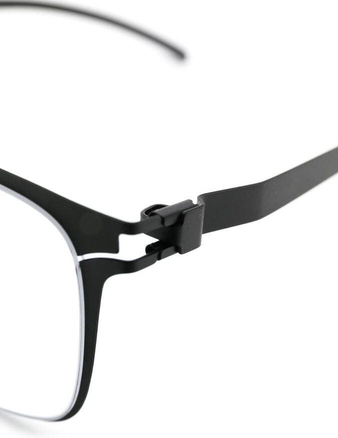 Mykita Bril met vierkant montuur Zwart