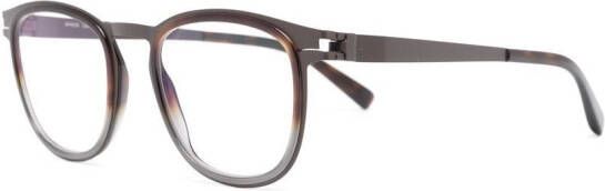 Mykita Cantara bril met vierkant montuur Bruin