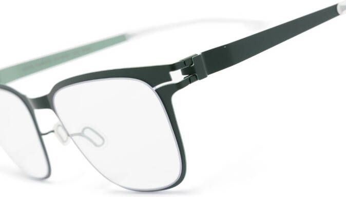 Mykita Clarence bril met vierkant montuur Groen
